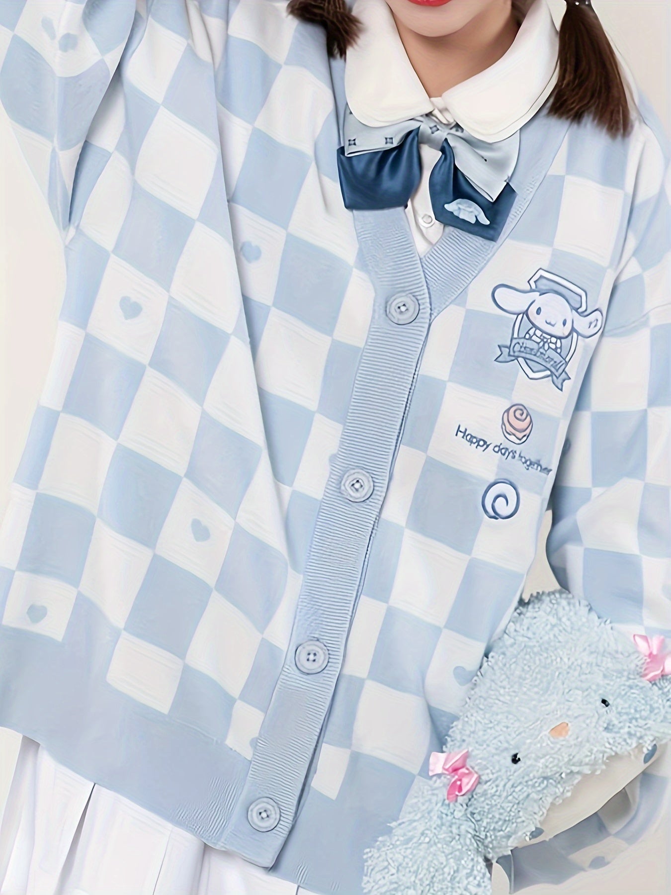 1 Pieces [Authorization] Sanrio Japan Women's Clothing Cute Cardigan Kawaii JK Uniform Cardigan Role Play Sweater